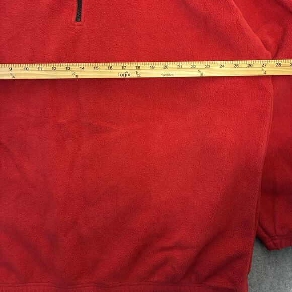 Ferrari Red Fleece Quarter Zip Pullover Men’s 2XL LA Loving Embroidered Horse - Picture 4 of 7